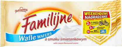 Familijne Wafle O Smaku Śmietankowym 180 G