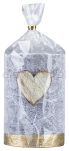 Donau HOME Świeca słupek Golden Heart, 70x100mm, grafitowy - 2