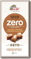 Sole Czekolada Mleczna Bez Dodatku Cukru Słony Karmel Ze Stewią Keto 100 G