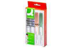 Q-Connect Marker Do Tablic Premium, Gum. Rękojeść, Okrągły, 2-3Mm (Linia), 4Szt., Mix Kolorów / Kf26113