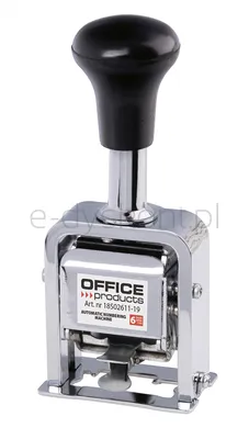 Numerator Automatyczny Office Products, 6 Cyfr, Wys. Liczb 4,5Mm, Srebrny