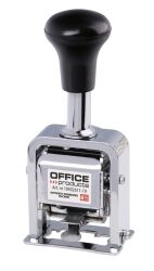 Office Products Numerator Automatyczny 6 Cyfr, Wys. Liczb 4,5Mm, Srebrny