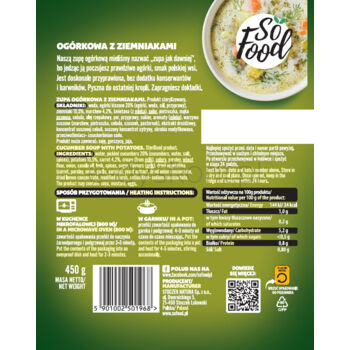 So Food Zupa Ogórkowa Z Ziemniakami 450G