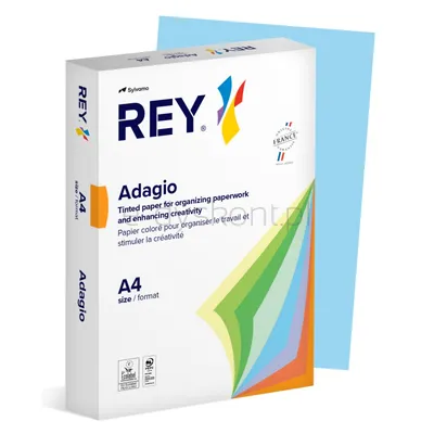 Rey Adagio Papier Ksero A4, 80Gsm, 48 J.Niebieski Vive/Bright *Ryada080X421 R200, 500 Ark. 