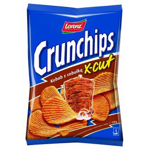 Crunchips X-Cut O Smaku Kebabu Z Cebulką 140G