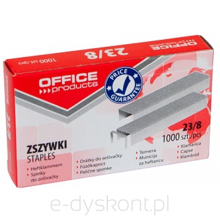 Zszywki Office Products, 23/8, 1000Szt.