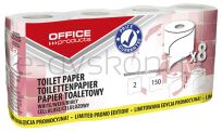 Office Products Papier Toaletowy Celulozowy 2-Warstwowy, 150 Listków, 15M, 8Szt., Biały - 2