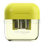 Temperówka plastikowa KEYROAD Jelly Gel, podwójna, blister, transparentna - 3