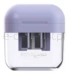 Temperówka plastikowa KEYROAD Jelly Gel, podwójna, blister, transparentna - 4