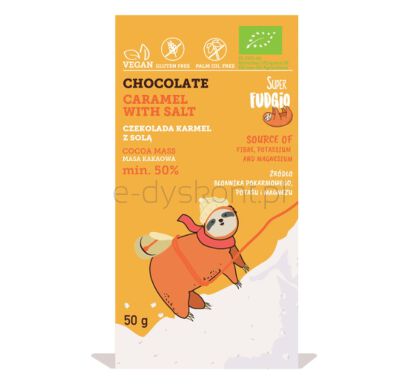 Super Fudgio Czekolada Karmel Z Solą Bio 50 G