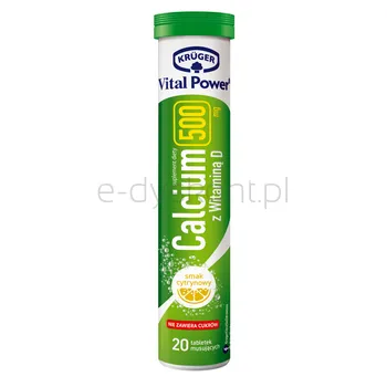 Kruger Vital Power Calcium 500mg z witaminą D 84g