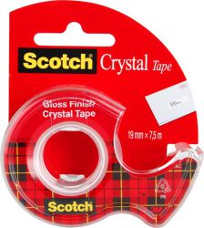 Scotch Taśma Biurowa Crystal Clear (6-1975), transparentna, 19mm, 7, 5m