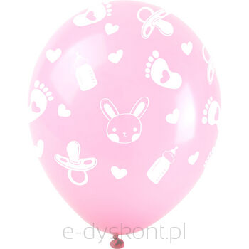 Balony Baby Shower - Dziewczynka (5 Szt.)