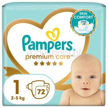 Pampers Premium Care Pieluszki Rozmiar 1, 2-5 Kg, 72 Szt.