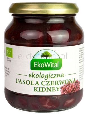 Ekowital Fasola czerwona kidney w zalewie BIO 360 g / 240 g