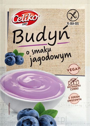 Budyń O Smaku Jagodowym Bezglutenowy 40 G - Celiko [BIO]