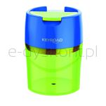 Keyroad Temperówka metalowa Robby, podwójna, z pojemnikiem, blister, mix kolorów - 3