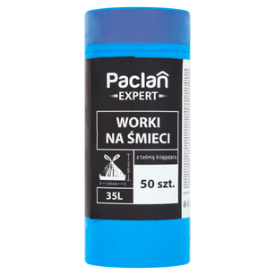 Paclan Expert Worki Na Śmieci Z Taśmą 35L 50 Szt.