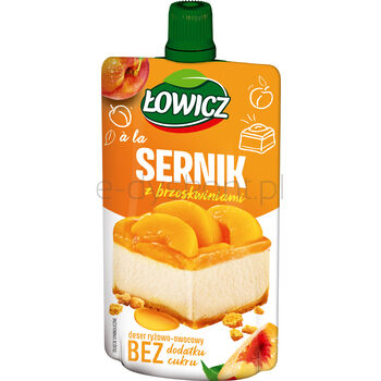 Łowicz Deser Ryżowo-Owocowy A'La Sernik Z Brzoskwiniami 100 G