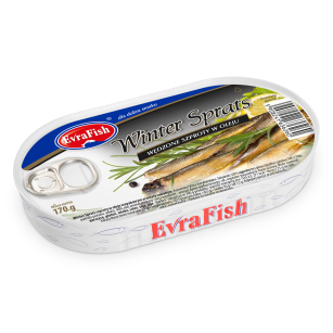 Evra fish Winter Sprats Wędzone Szproty W Oleju 170 G 
