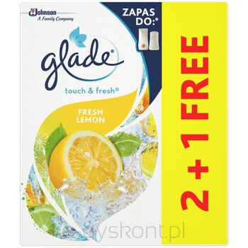 Odświeżacz powietrza Glade TOUCH;FRESH fresh lemon zapas 2+1 3x10ml