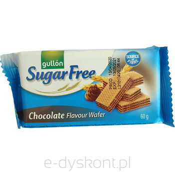 Gullón Sugar Free Wafle Z Nadzieniem O Smaku Czekoladowym 60 G