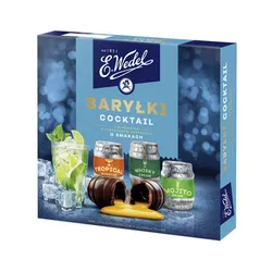 E.Wedel Baryłki Cocktail Z Alkoholem W Czekoladzie Deserowej 200G