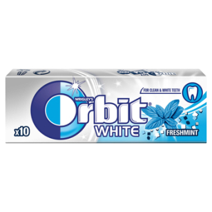 Orbit White Freshmint 10 Drażetek/14G (data przydatności 02.10.2023)