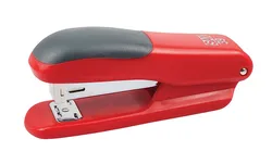 SAX39 Zszywacz zszywa do 25 kartek, czerwony, zszywki GRATIS