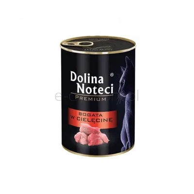 Dolina Noteci Premium Mokra karma puszka dla kota cielęcina 400g