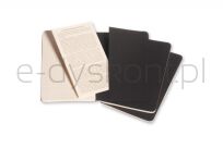 Zestaw 3 Zeszytów Moleskine Cahier Journals P (9x14cm) w kratkę, 64 strony, czarny - 8