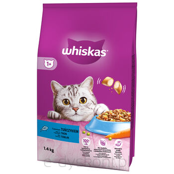 Whiskas 1+ Sucha Karma Z Tuńczykiem 1,4 Kg