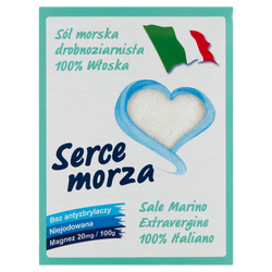 Sól Morska Cuor Di Mare Niejodowana Drobna Zielona 1Kg