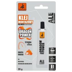 Dragon Power Klej Montażowy Polimer Hybrydowy Bezbarwny 20G