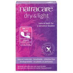 Natracare Wkładki urologiczne w stanach nietrzymania moczu slim (109 ml absorbcji) BIO 20 szt.