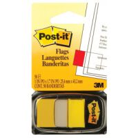 Post-It Zakładki indeksujące (680-5), PP, 25,4x43,2mm, 50 kart., żółte [BIURO]