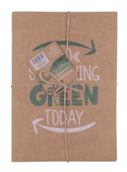 Zeszyt Econovo, z recyklingu, A5, 32 kart., 70gsm, 2 szt., naturalny