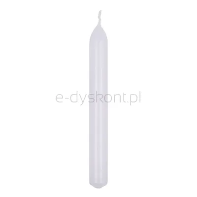 Świeca stołowa prosta DONAU HOME, 20x170 mm, 10 szt., biała