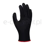 Rękawice Donau Safety Pu Black, Kat. Ii, Rozm. 6, Czarne - 2