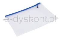 Torebka DONAU Zipper Bag, A4, 343x246 mm, EVA, z suwakiem, niebieska - 2