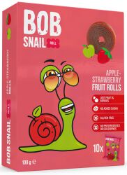 Bob Snail Przekąska jabłko - truskawka 100g
