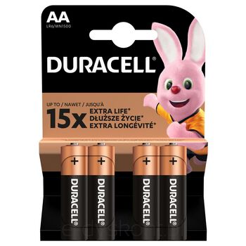 Duracell Baterie Alkaliczne Typ Aa 4 Szt.  Upgrade