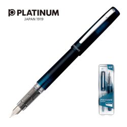 Platinum Pióro Wieczne Prefounte Night Sea, F, W Plastikowym Opakowaniu, Na Blistrze, Niebieskie 