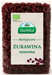 Żurawina suszona (słodzona cukrem trzcinowym) BIO 500 g