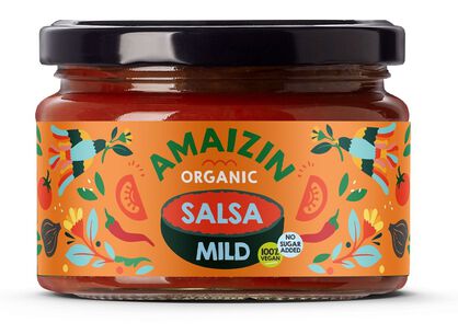 Sos Salsa Łagodny Bezglutenowy Bio 260 G - Amaizin [BIO]