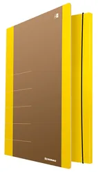 Donau Teczka Z Gumką Life, Karton, A4, 500Gsm, 3-Skrz., Żółty 