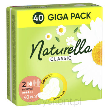 Naturella Classic Normal Size 1 Podpaski ze skrzydełkami 40 szt.