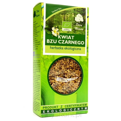 Herbatka Z Kwiatu Czarnego Bzu Bio 50 G - Dary Natury [BIO]