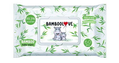 Chusteczki Bambusowe Nawilżane 60 Szt. - Bamboolove [BIO]