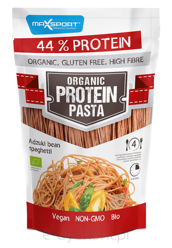 Makaron Proteinowy (Z Soi I Fasoli Czerwonej Adzuki) Spaghetti Bezglutenowy Bio 200 G - Maxsport [BIO]